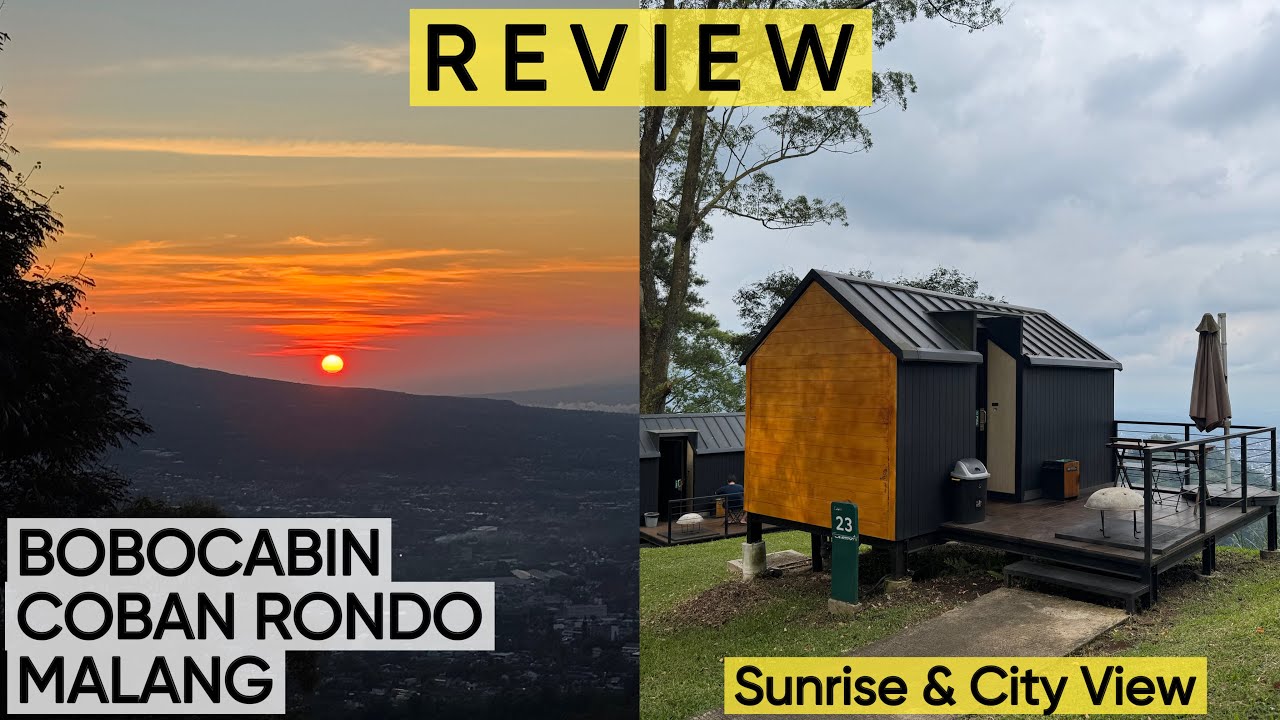 Menginap atau Staycation di Bobocabin Coban Rondo Malang , GOLDEN SUNRISE & CITY VIEW NYA JUARA ‼️