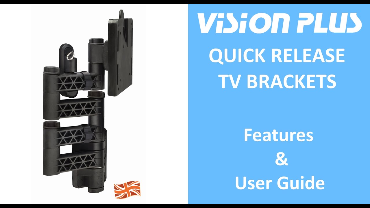 VISION PLUS Quick Release TV Brackets for Caravans, Motorhomes & Trucks