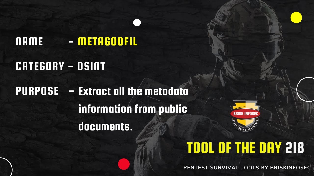METAGOOFIL -  Powerful OSINT information gathering Tool | Briskinfosec