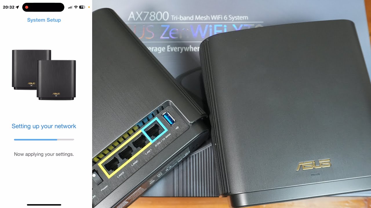 Распаковка, настройка и обзор трёхдиапазонной Wi-Fi 6-сетевой системы ASUS ZenWiFi XT9 AX7800