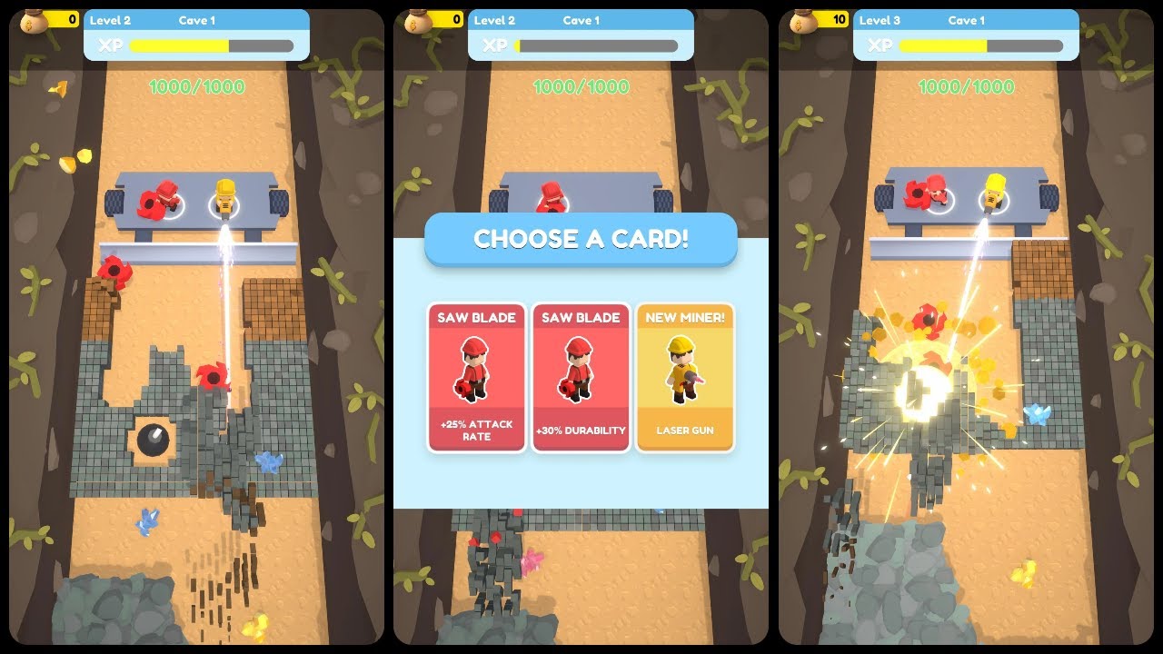 Miner Mayhem 3D Game All Mobile Video Gameplay