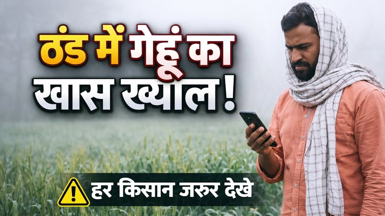ज्यादा ठंड गेहूं की पैदावार को कम करती है। Cold Damage in Wheat Crop | Simple Protection Tips।