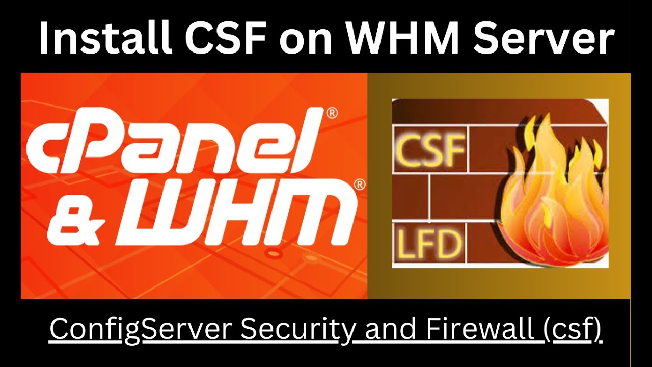 Install CSF ( ConfigServer Security and Firewall ) on WHM / cPanel Linux Server #cpanel  #CSF  #whm