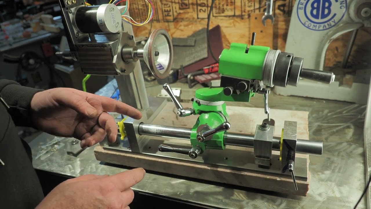 DIY Deckel style D-bit grinder/tool and cutter grinder Part 4