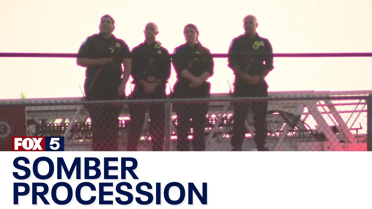 Procession for fallen Deputy Brandon Cunningham | FOX 5 News