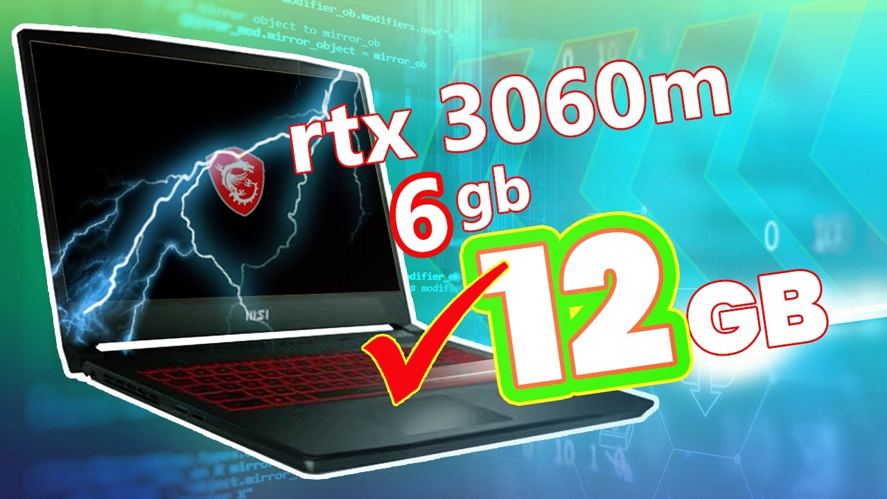 Я СОЗДАЛА МОНСТРА! Ноутбук MSI RTX 3060M на 12GB Frankenstein edition