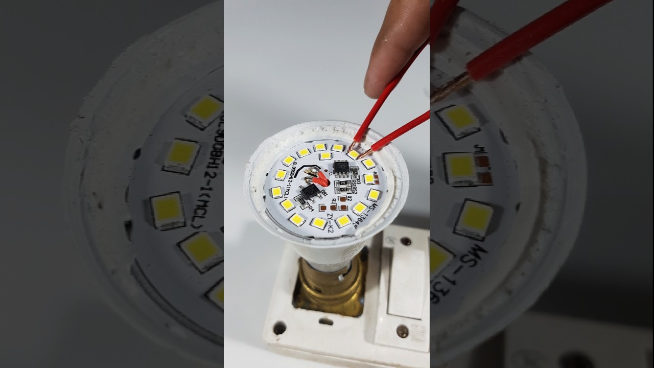 Simply Led bulb repair 💡 💡 💡 #ledbulbrepairkesekre #ledbulb #howto #electricsolution #short #shorts