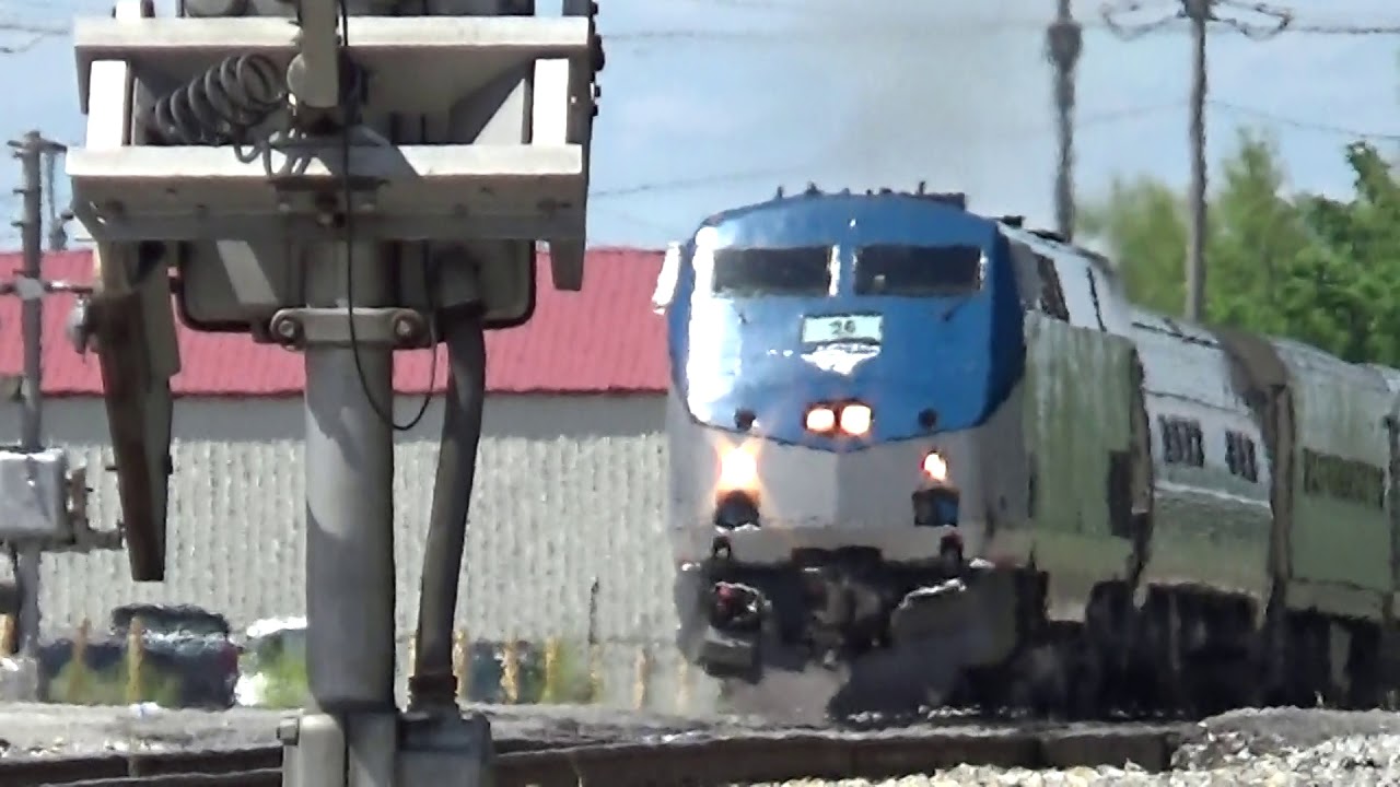 Horn Sequencer! Amtrak P42DC 26 Leads #391 Saluki on 5/21/17