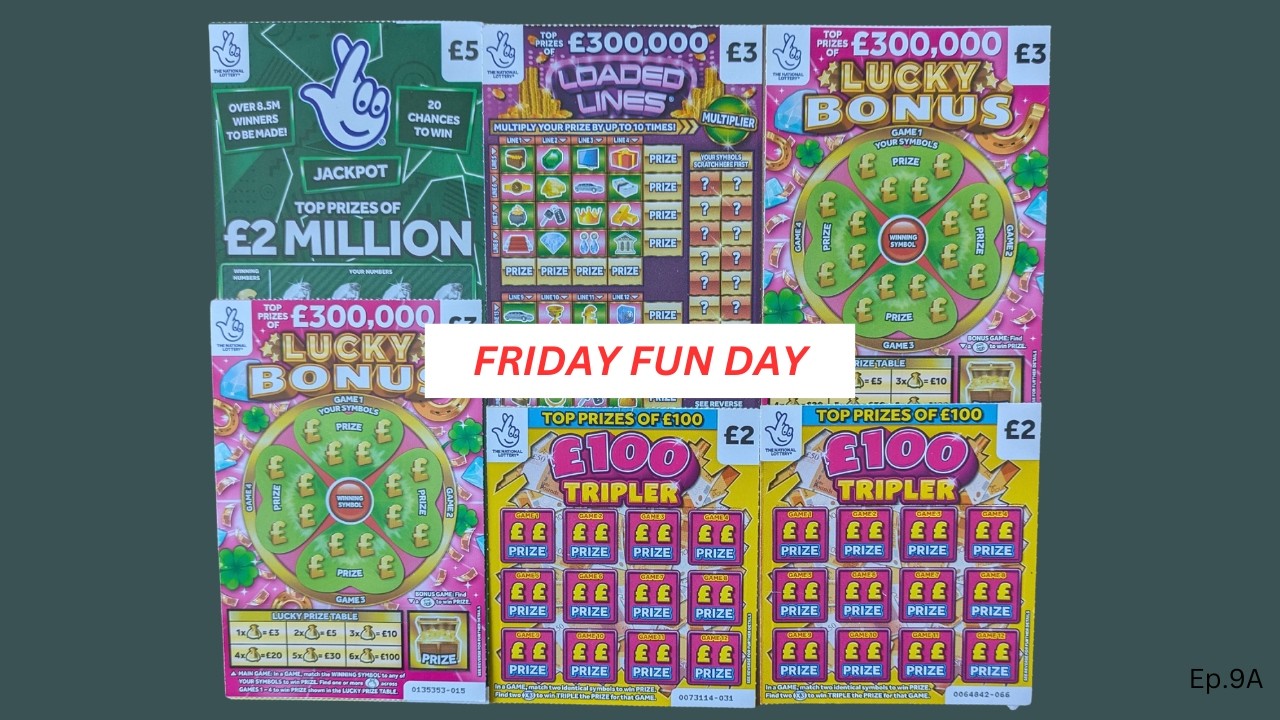 Funday Friday! Cards from the UK National Lottery. (Ep.9A)