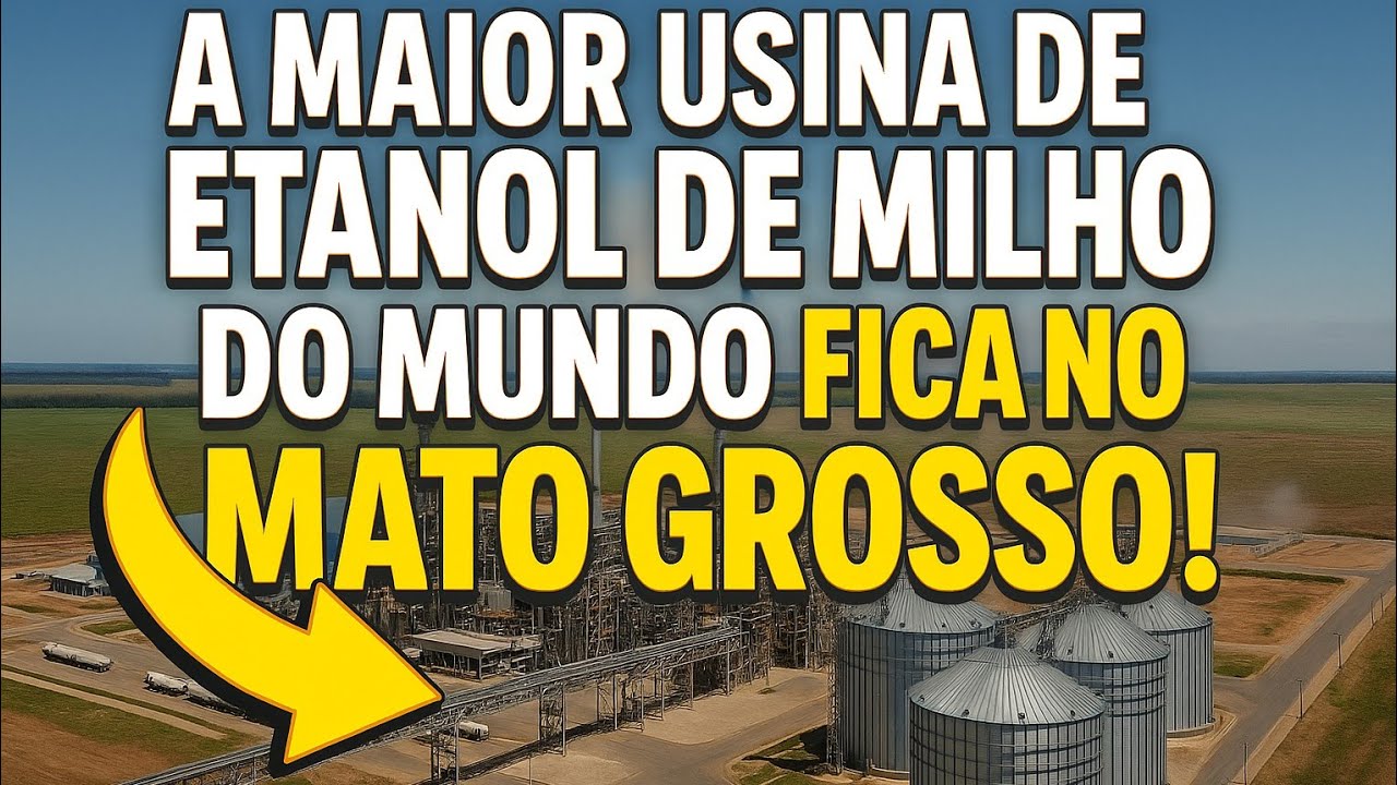 A Maior Usina de Etanol de Milho do Mundo Fica no Mato Grosso!