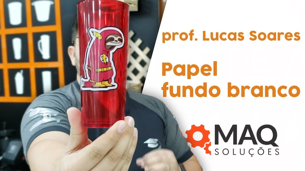 Como trabalhar com o papel fundo branco - Alô brindeiros!
