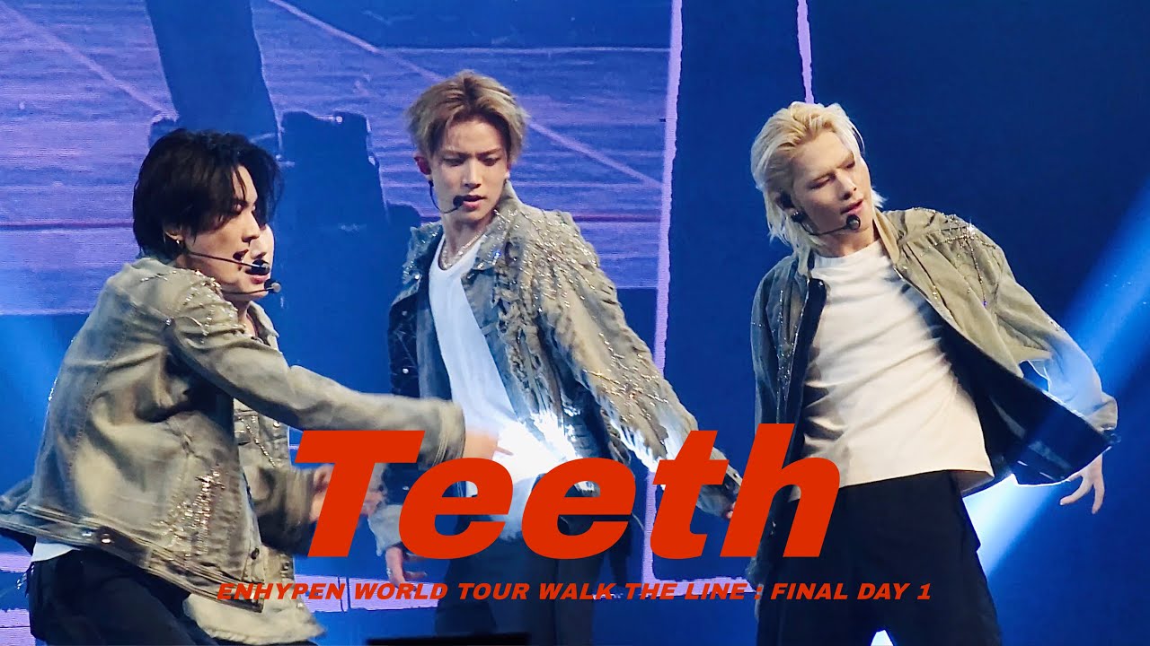 ENHYPEN - Teeth (4K) | WALK THE LINE : FINAL day 1 #251024 