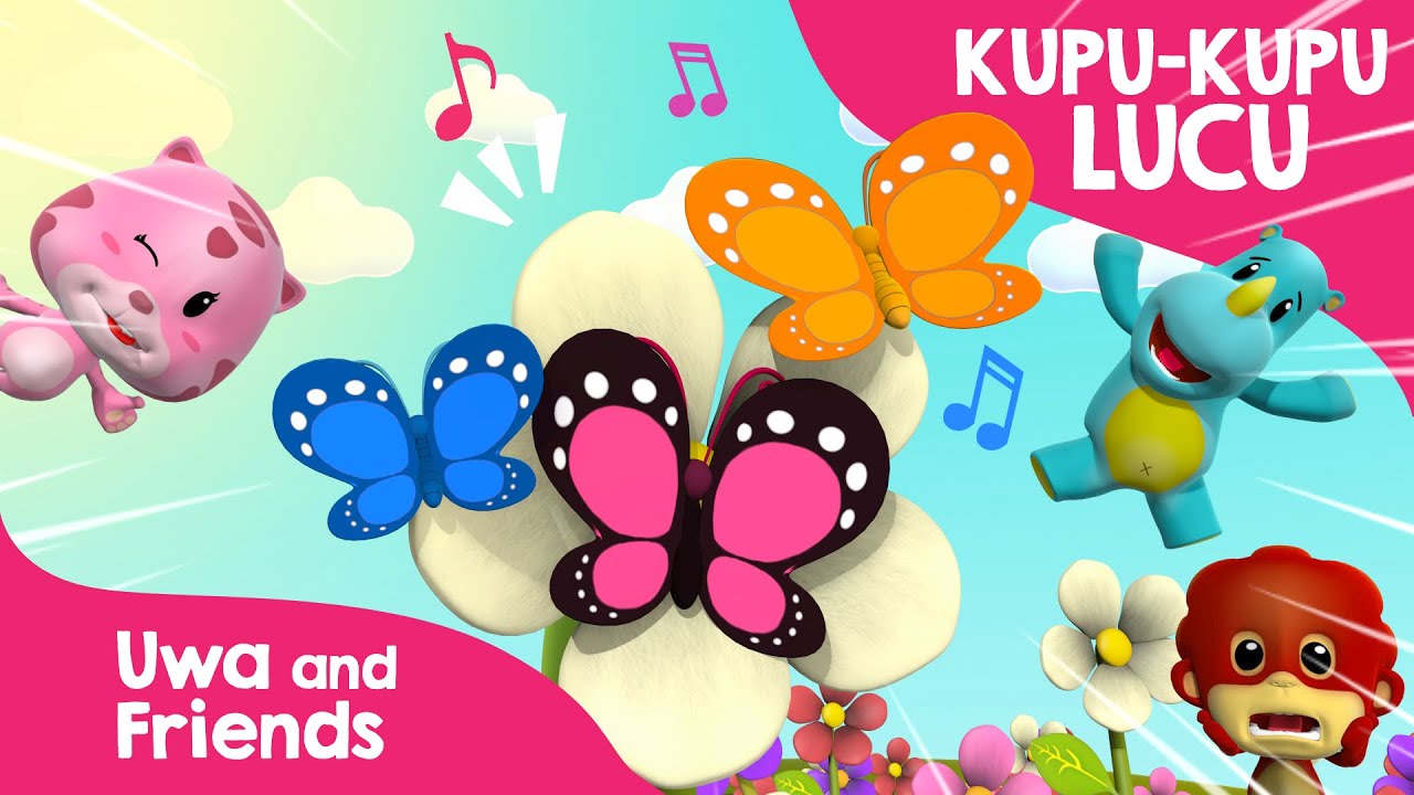 Kupu kupu yang Lucu - Lagu anak Klasik - Lagu Anak 90an