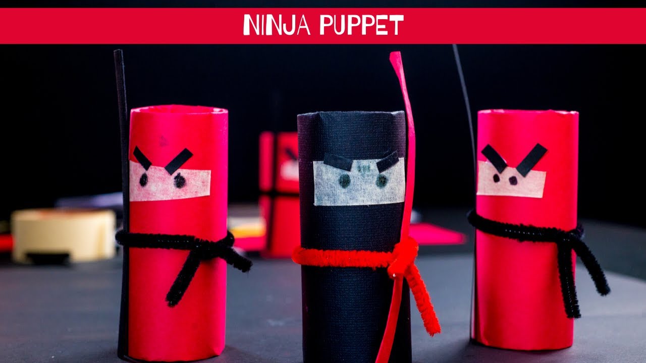 HOW TO MAKE A NINJA PUPPET - EASY FOR KIDS!