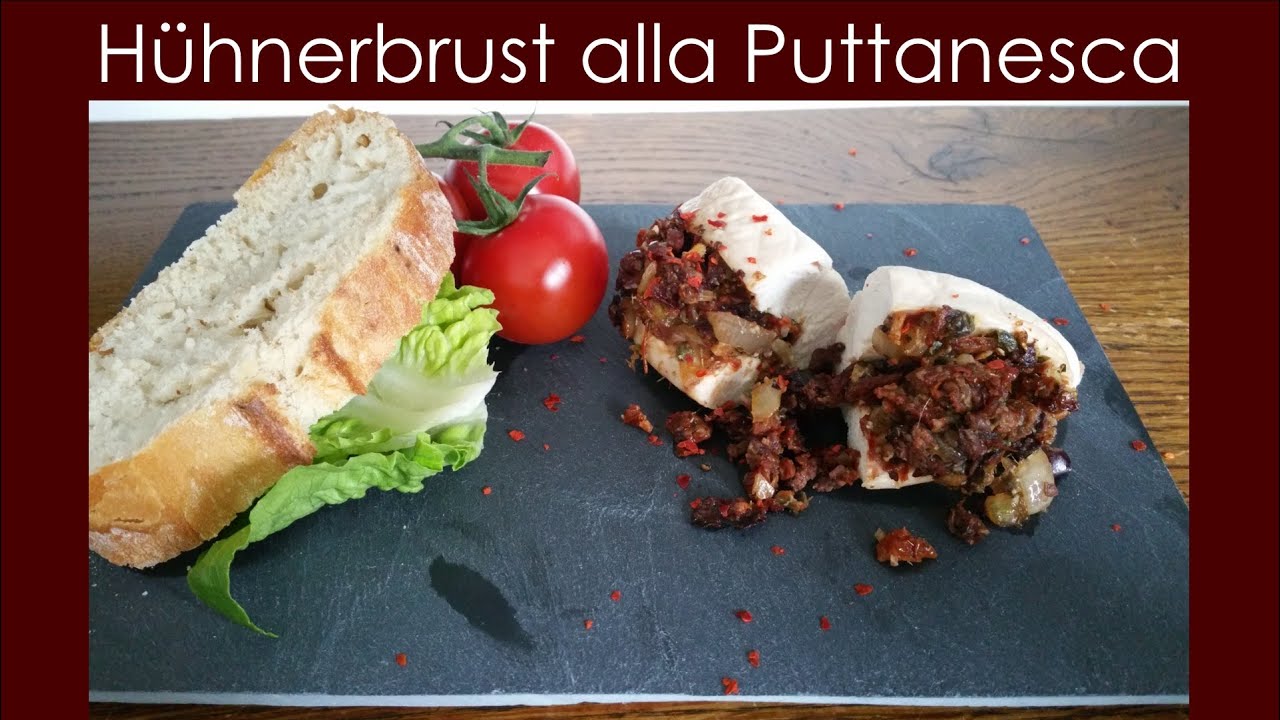 Hühnchenbrust nach Hurenart [Petto di Pollo alla Puttanesca] | BBQ & Grill | 024 |