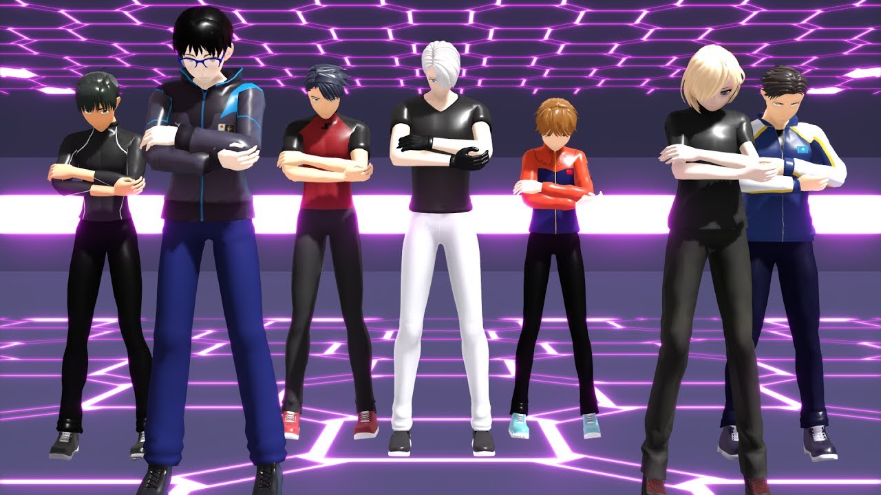 「MMD Daddy」Yuri On Ice MMD +DL [PSY] Gakubypo San