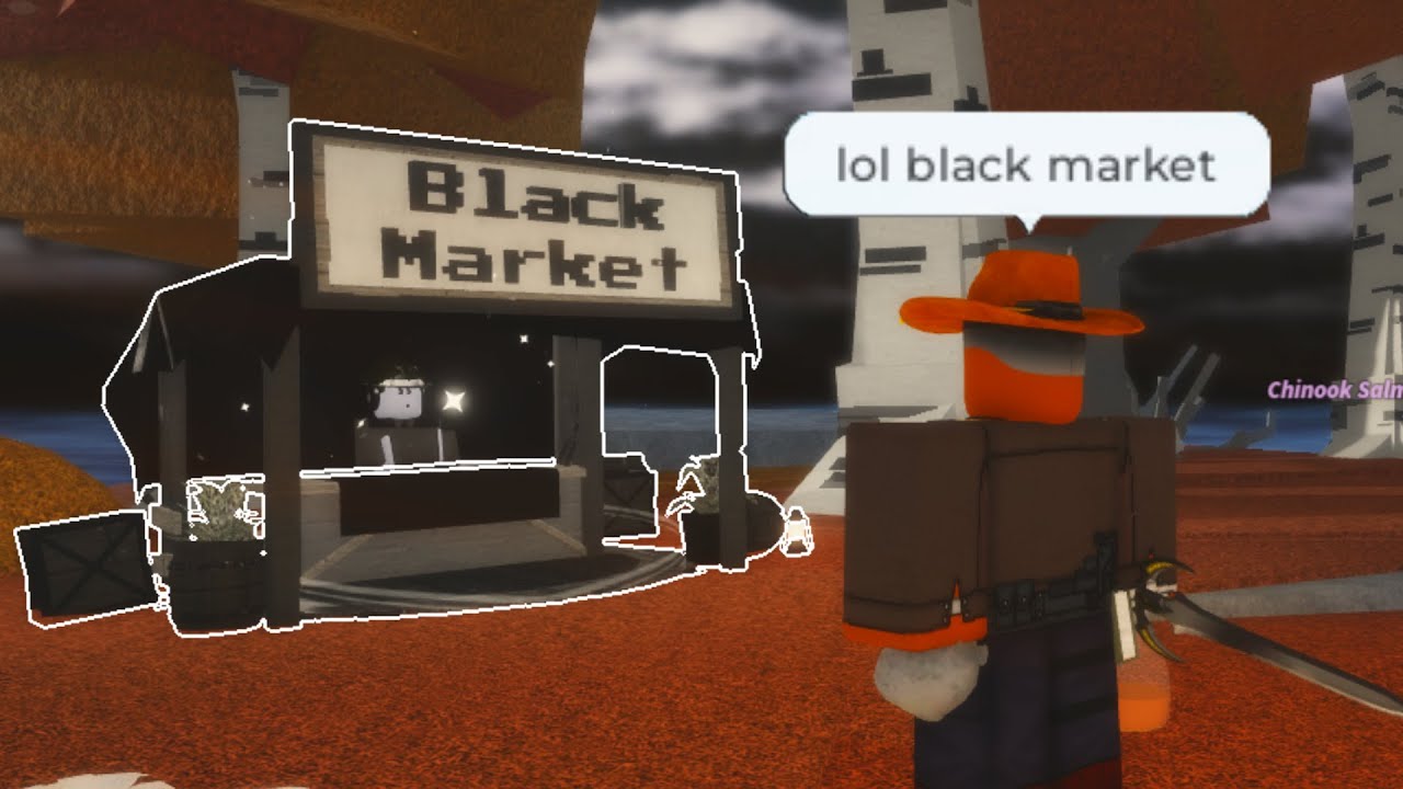 ПОКУПКА ВСЕГО НА НОВОМ ЧЕРНОМ РЫНКЕ В FISCH Roblox...