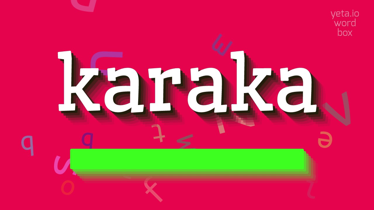 How to say "karaka"! (High Quality Voices)