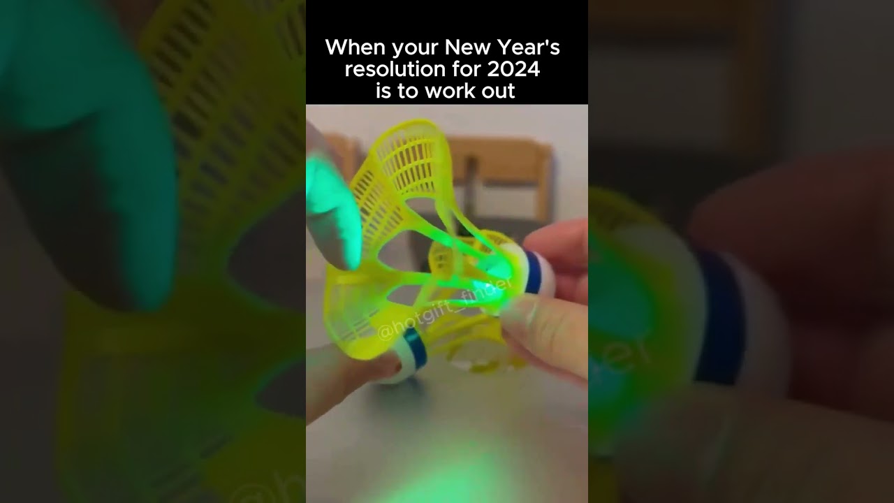 [Item no.74] Self returning Shuttlecock🏸Subscribe for awesome stuff! #newyearsresolution #badminton