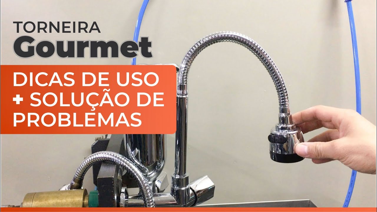 Torneira Gourmet flexível | Saindo pouca água - Solução e Dicas de uso