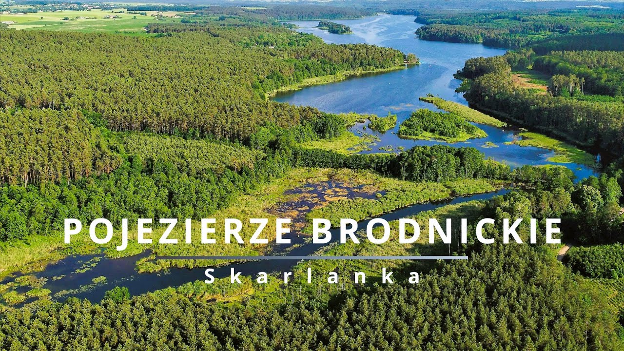 🌿 Pojezierze Brodnickie z lotu ptaka | Skarlanka spływ kajakowy | drone views 