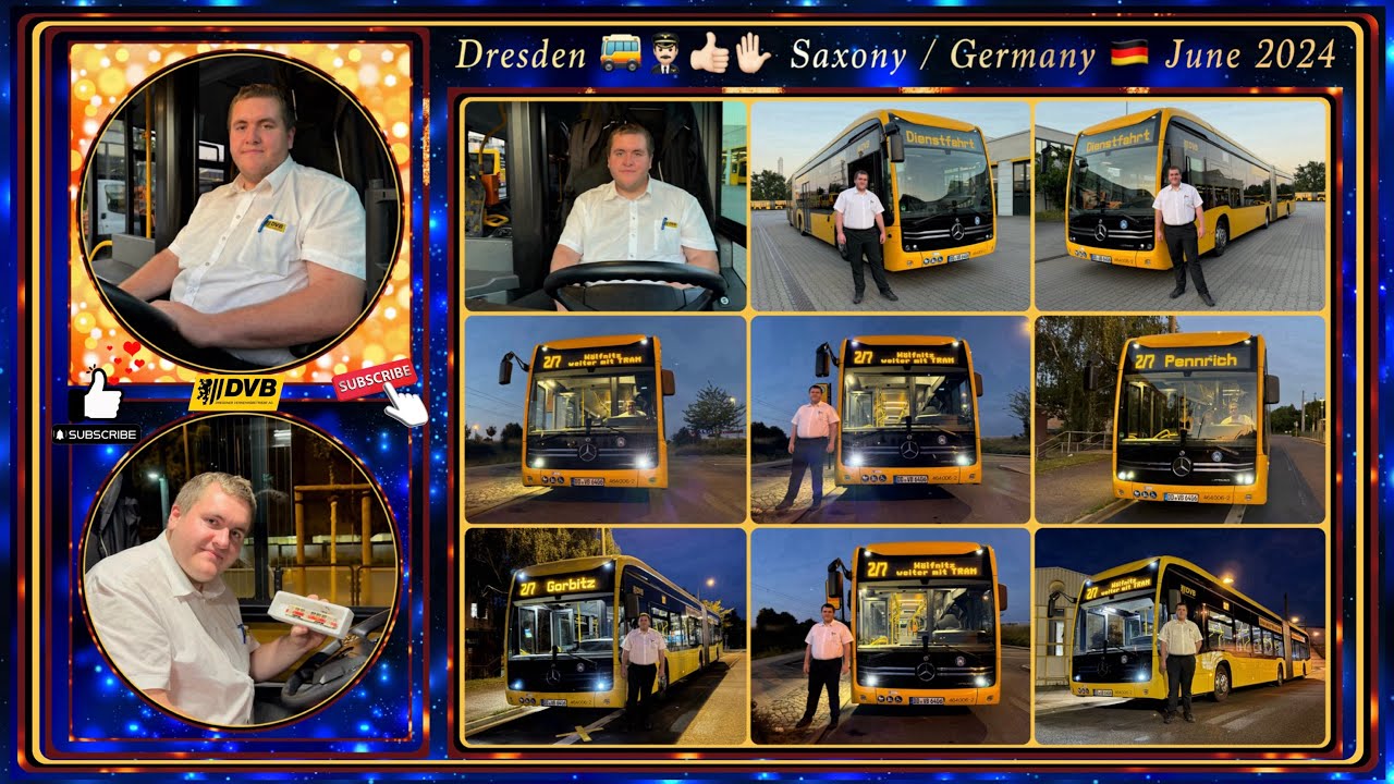 Dresden Bus line EV2/7 with Christoph / Part:1,2,3 /Long video version /Buslinie EV2/7 mit Christoph