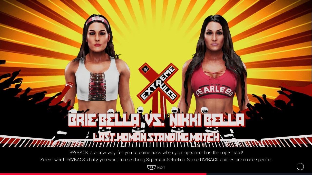 WWE 2K19 Brie vs Nikki