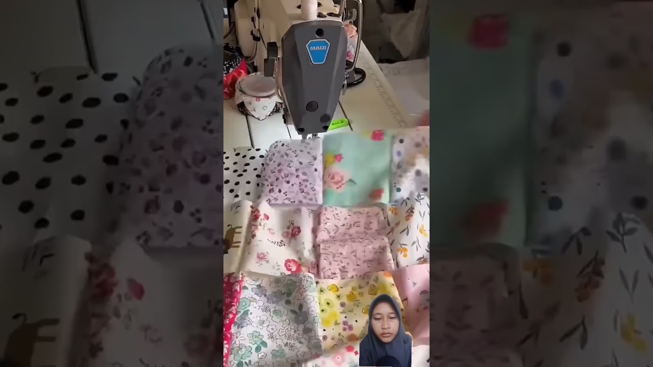 Sarung bantal dari kain perca #diy #sewing #handmade #quilted #sewingtutorial
