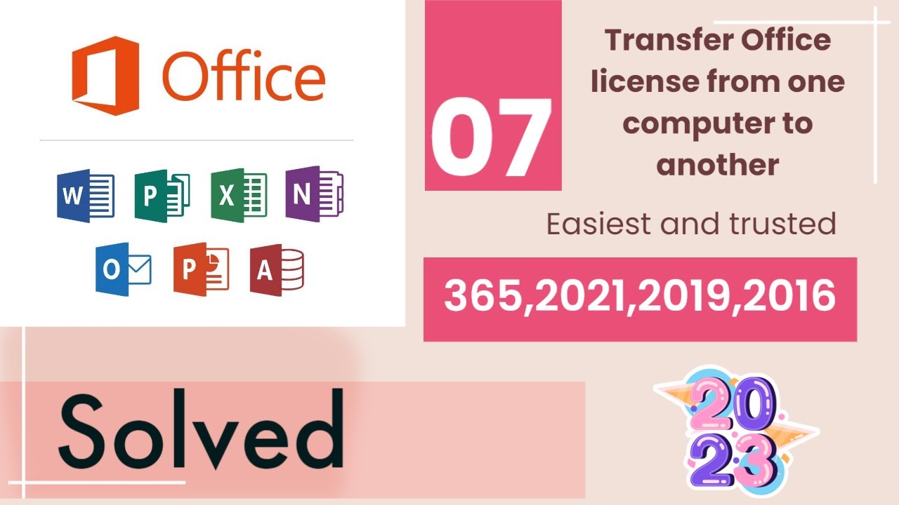 Transfer Microsoft Office License from One computer to another solved - #fixed #2023