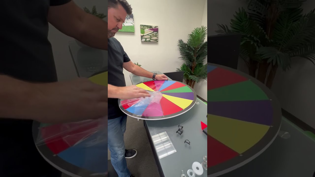 Как установить призовое колесо WinSpin Floor Stand? #howto