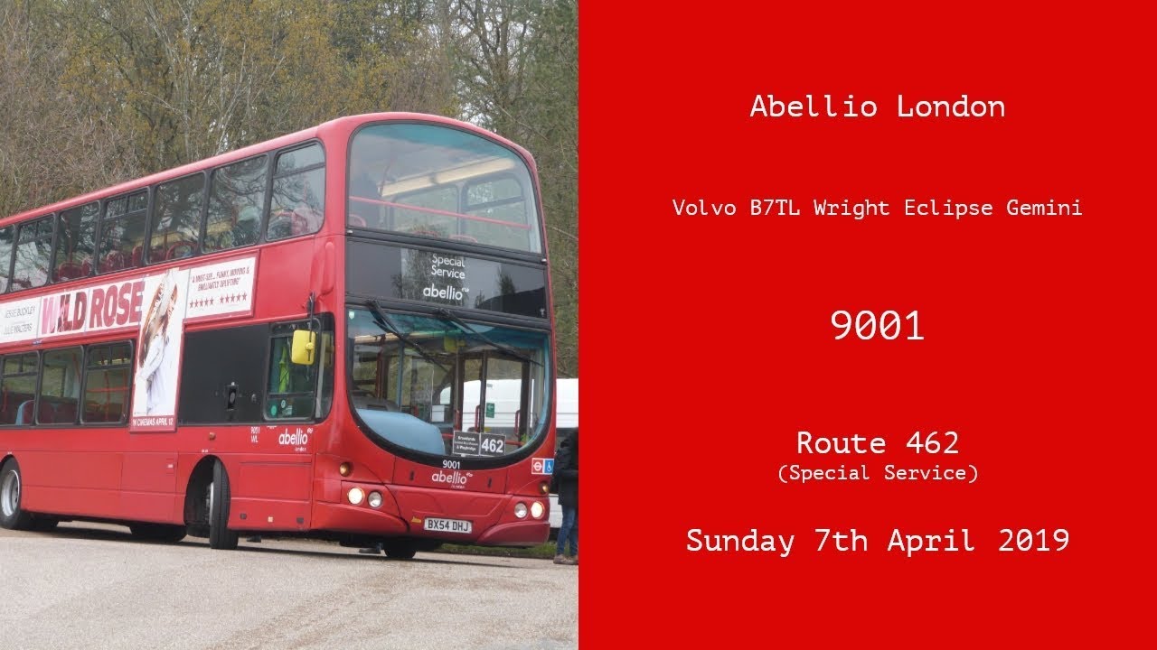 Abellio London | Volvo B7TL Wright Eclipse Gemini | 9001 (BX54DHJ)