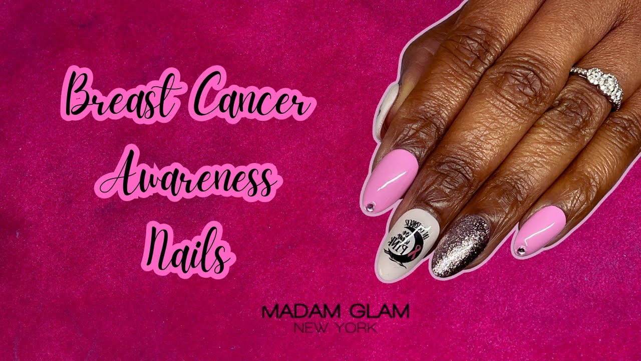 Breast Cancer Awareness Gel Nails|@madamglamofficial|Think Pink Collection