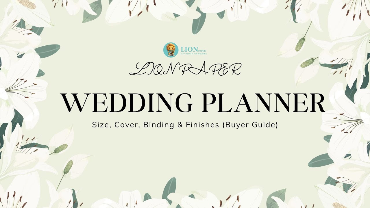 Custom Wedding Planner Manufacturing: Size, Cover, Binding & Finishes (Buyer Guide)