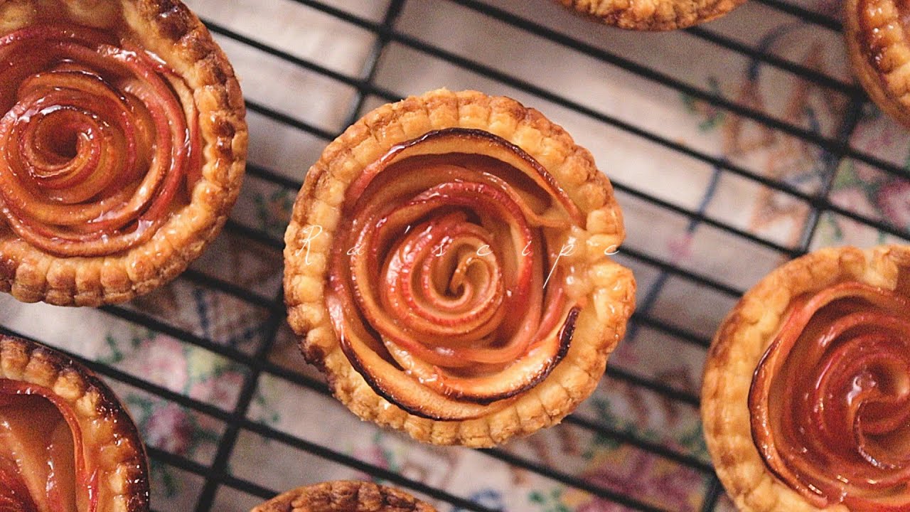 ENG) 장미 사과 파이ㅣ가볍고 바삭한 파이지 만들기ㅣRose Apple PieㅣHow to make Light and Flaky Pie Crust