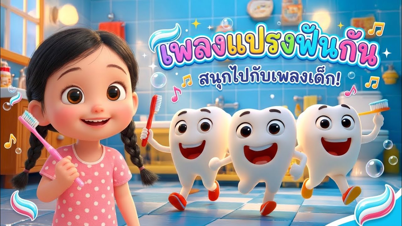 เพลงแปรงฟันกัน สอนเด็กแปรงฟัน 🎵 #เพลงเด็กร้องสนุก #เพลงดังหาฟังยาก