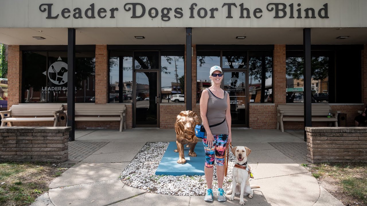 Partially-sighted Jackson resident trains Kristin VanDam-Rand with leader dog Izzy