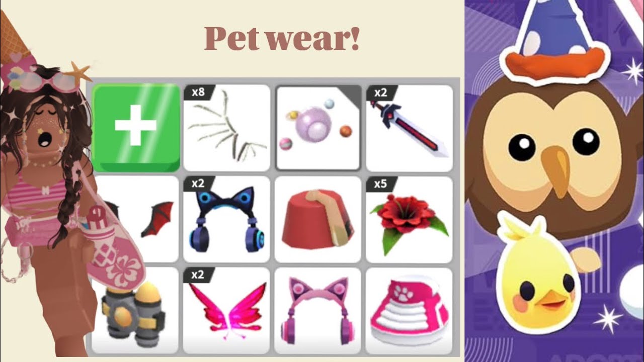 Trading for only pet wear no adopt me !!! 🎀🎀