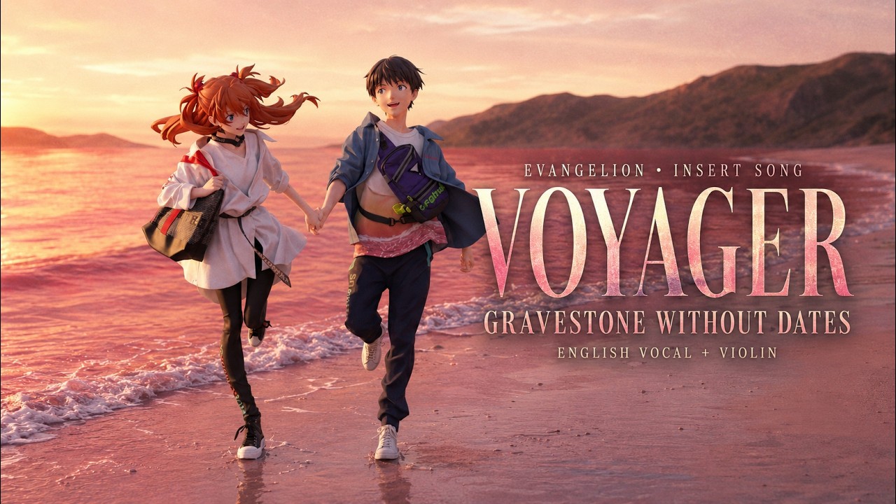 VOYAGER – Gravestone Without Dates (Evangelion) | English Vocal & Violin Cover | SAKURA (AI Singer)