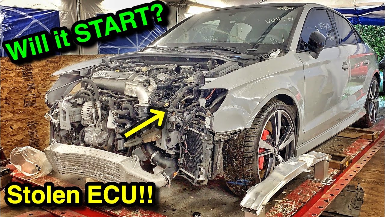 Attempting to START My BADLY Damaged 2019 Audi RS3! It’s WORSE than I Thought!