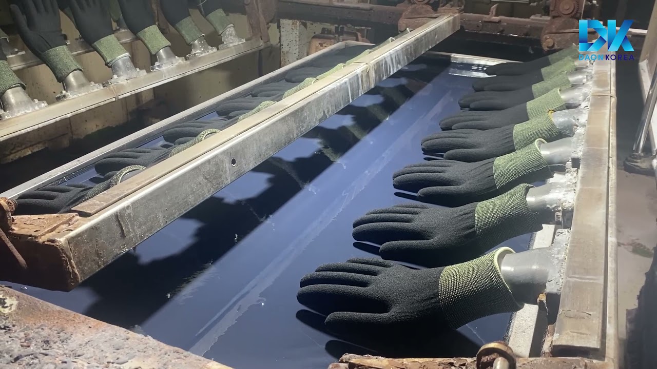 NBR SANDY FINISH GLOVE DIPPING MACHINE (BAR TYPE) / DAON KOREA / SAFETY GLOVES