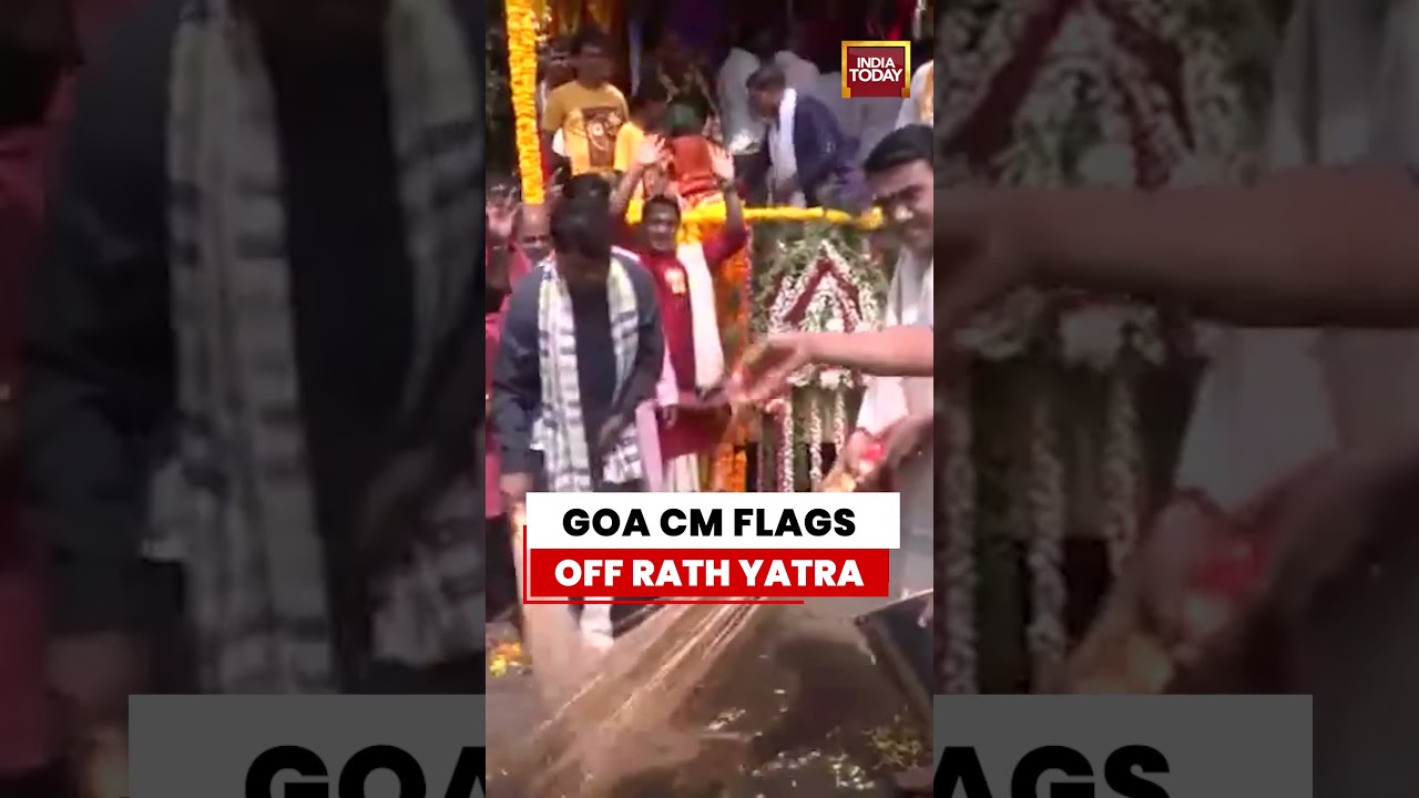 Goa CM Pramod Sawant Flags Off Jagannath Rath Yatra In Panaji #goa