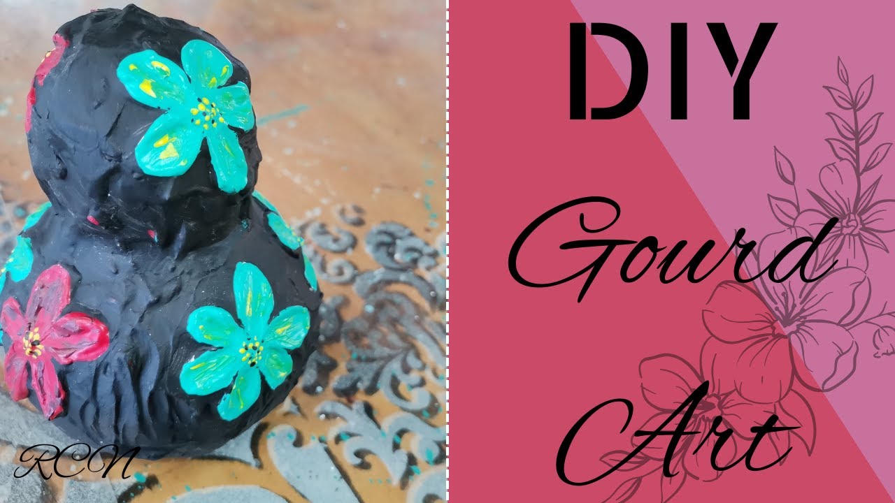 DIY Gourd Art | Gourd Art | Gourd Art Tutorial     #Gourd #Gourdart #GourdDIY #DIYgourd