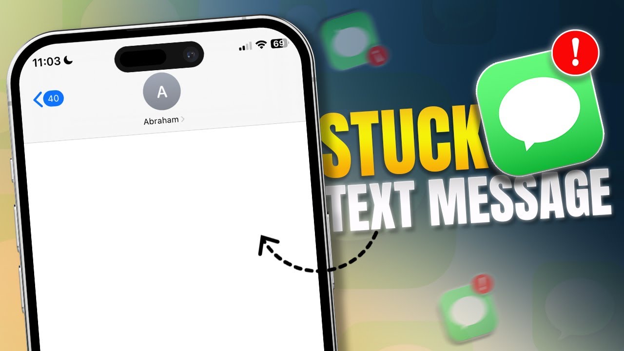 How to Fix iPhone Stuck on Text Message Screen | iPhone Frozen on Text Message Solution