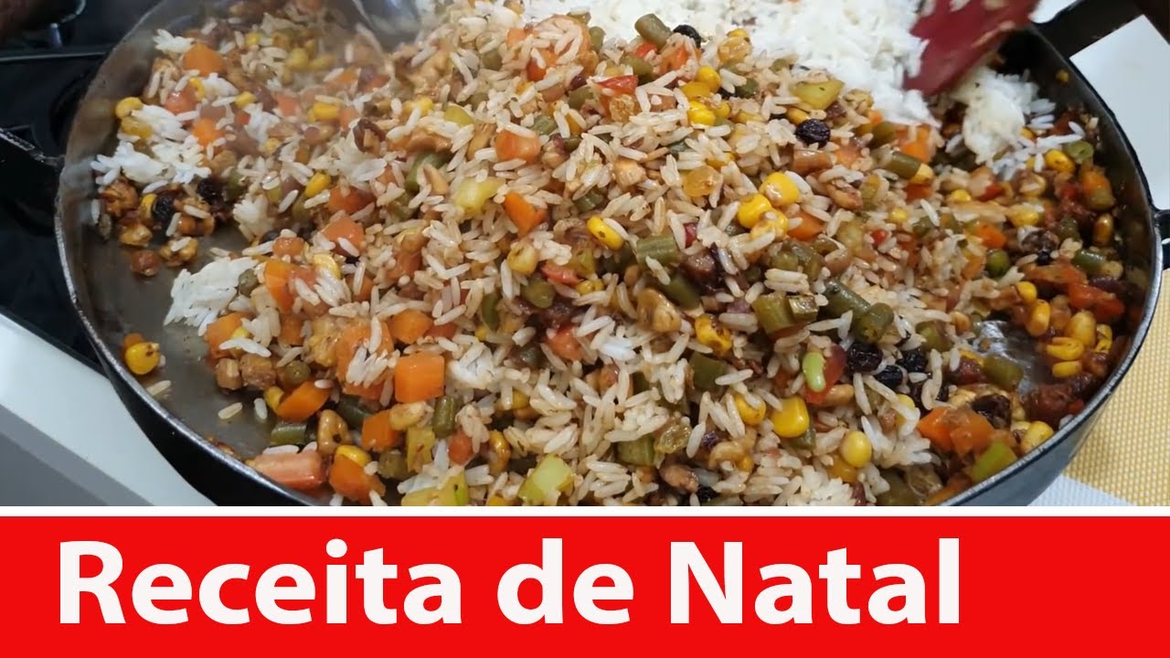 Receita de Natal o melhor arroz