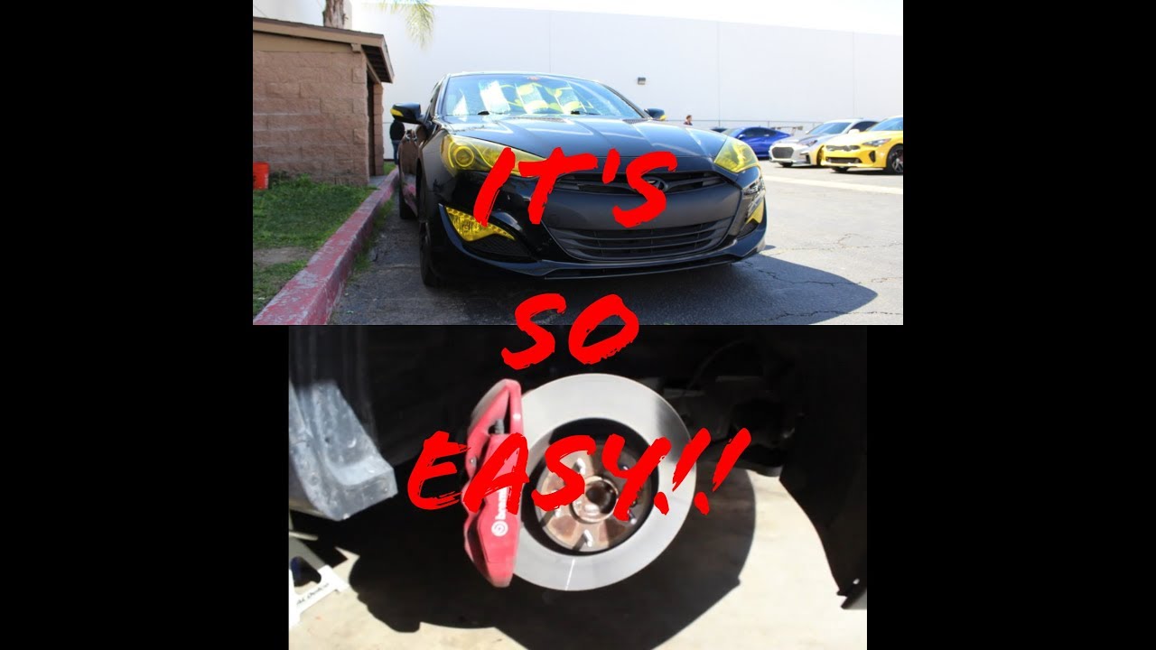 GENESIS COUPE Brembo brake pad change