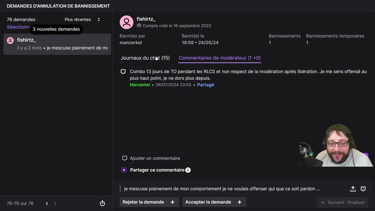 TRIBUNAL DES BANNIS SPÉCIAL RLCS