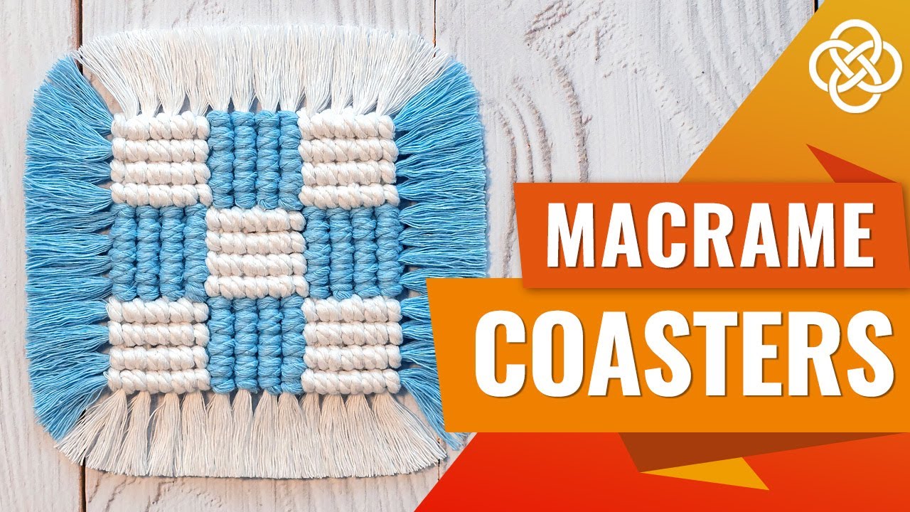 Двухцветная салфетка в технике макраме | macrame DIY | Урок макраме для начинающих