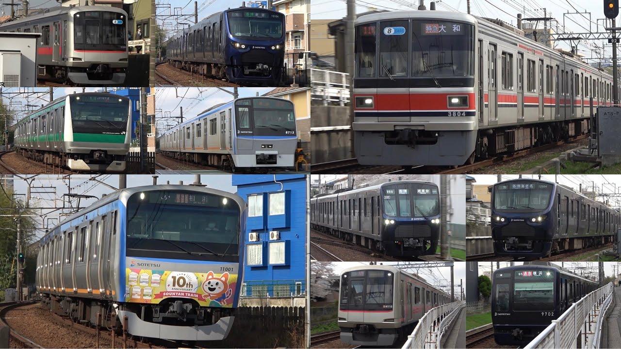 【東急直通が多数！目黒線にも特急！？】相鉄本線朝ラッシュ いろいろな電車通過集