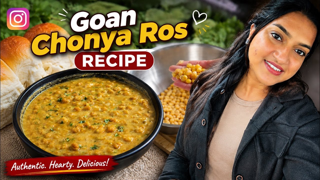 This Goan Chonya Ros Tastes EXACTLY Like Goa! 😍 | Easy Yellow Peas Curry🌴🥥