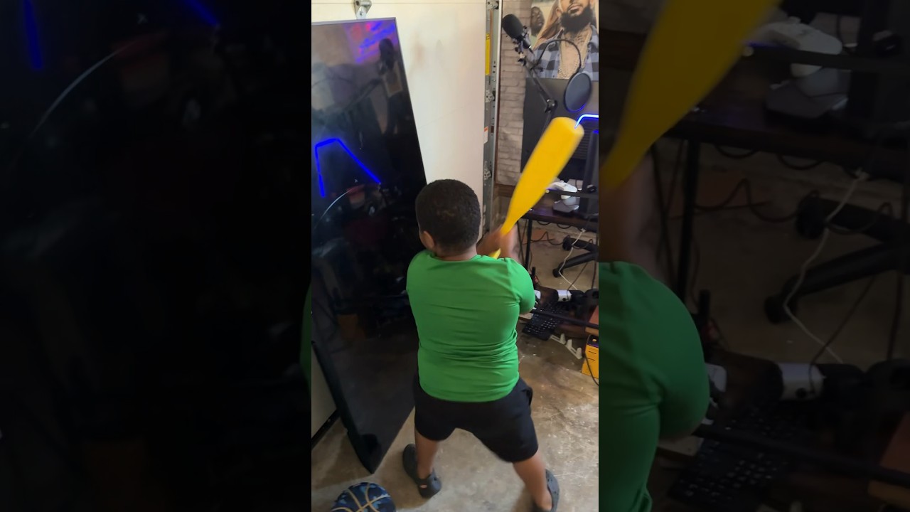 Dad gets mad son breaks his new TV #shorts
